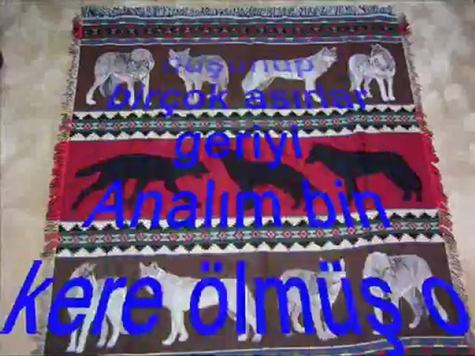 Kurtbaşlı sancak elde toy edenler ulusun!  Gökbörü'nün izinde Tanrı Türk'ü korusun!