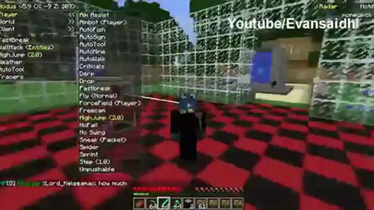 Minecraft Hack 1.4.5 - Nodus Client WORKS ON MULTIPLAYER \ FREE Download , Télécharger gratuitement