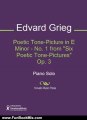 Fun Book Review: Poetic Tone-Picture in E Minor - No. 1 from 