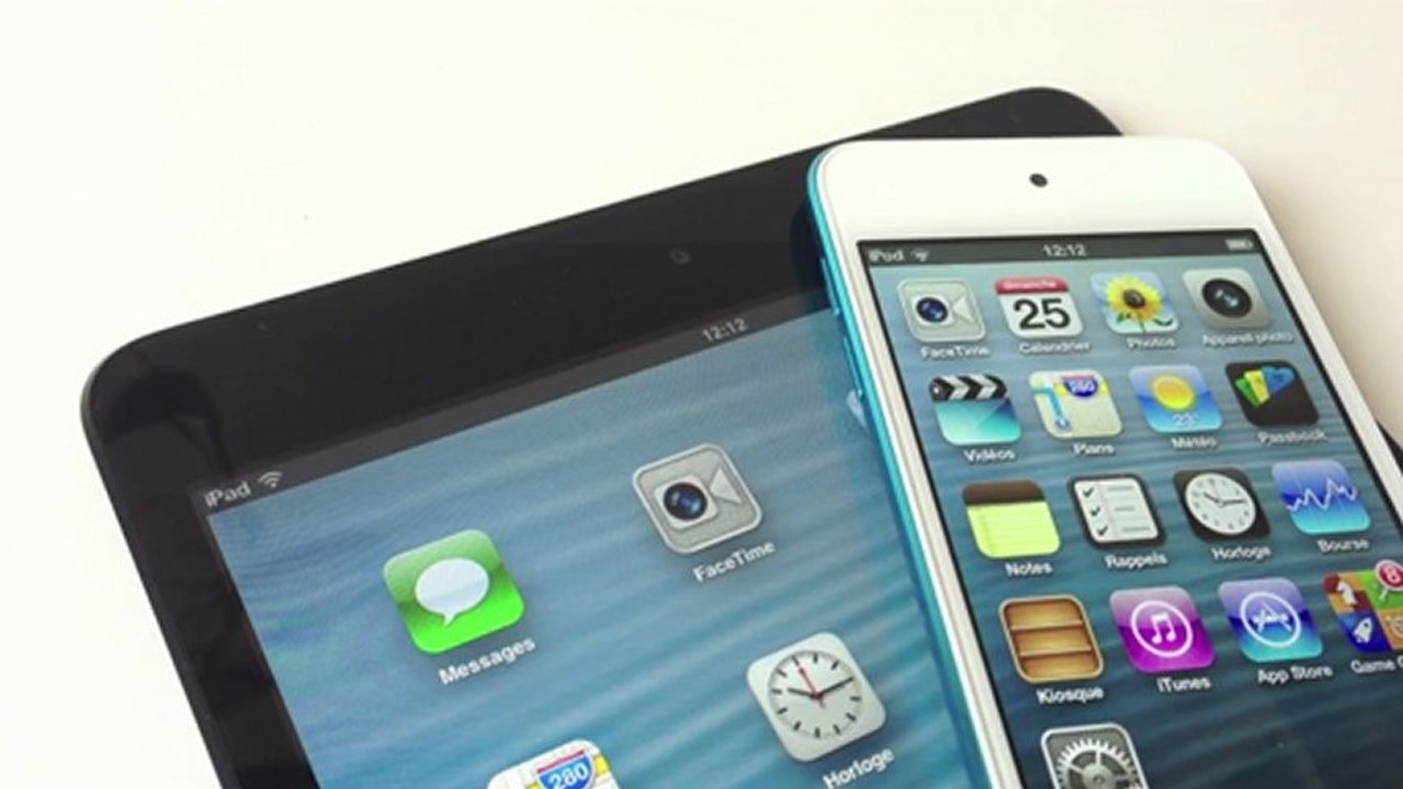 Comparatif iPad mini vs ipodtouch 5g