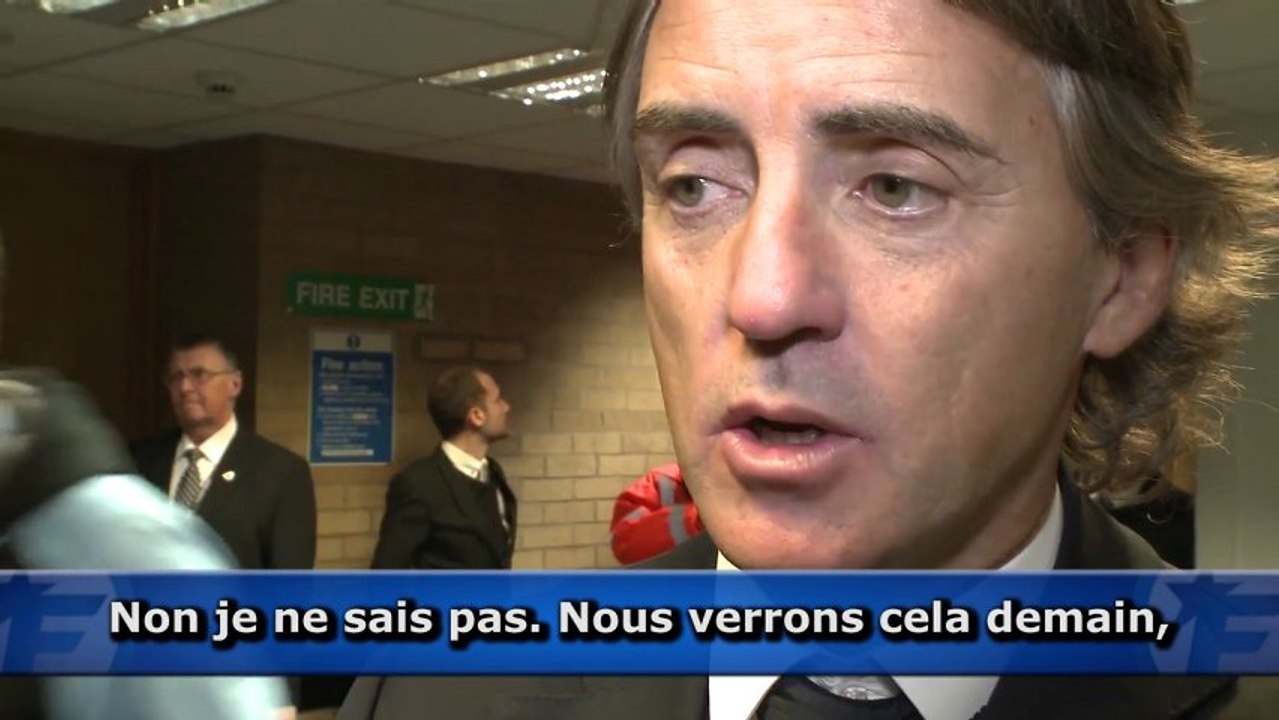 Roberto Mancini satisfait de la performance de Nasri