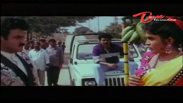 Ramya Krishna Bites Balakrishna - Telugu Comedy Scene