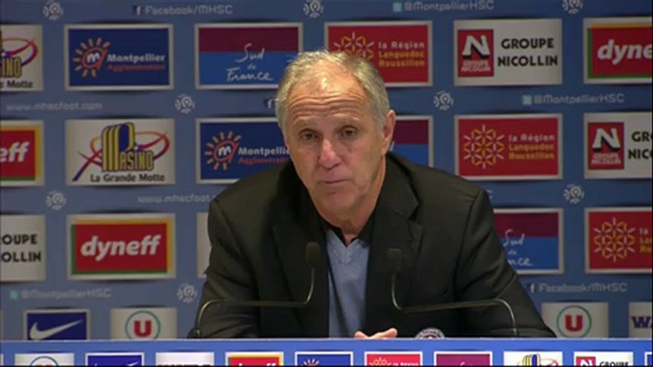 Conférence de presse Montpellier Hérault SC - SC Bastia : René GIRARD (MHSC) - Frédéric HANTZ (SCB) - saison 2012/2013