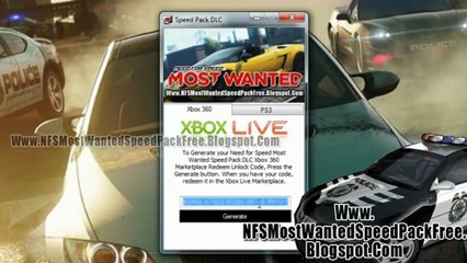 下载视频: Need for Speed Most Wanted Ultimate Speed Pack DLC Free Giveaway