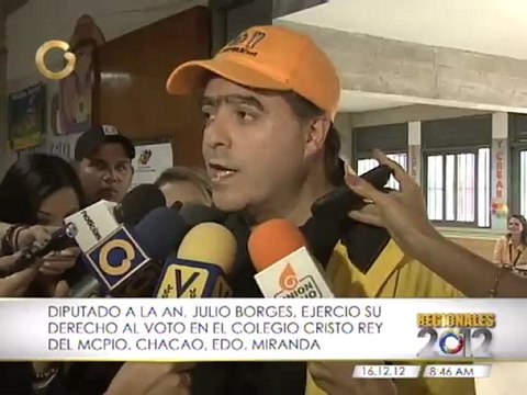 Julio Borges: Venezuela está en el lumbral de un cambio importante y por ello, el voto es importante