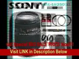 1799Sony DSLR SAL18250 Alpha DT 18-250MM F/3.5-6.3 Zoom Lens   Sony 32GB Secure Digital Memory Card   Tiffen 62mm UV Filter   Lens Pen   Tamrac Case   Lens Cap Keeper