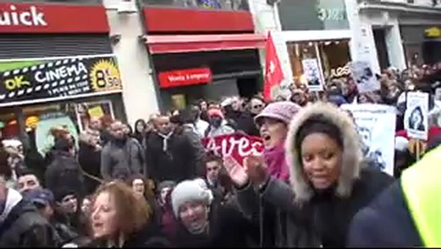 Lille-15 Décembre- 46ème jour de grève de la faim pour les sans papiers.