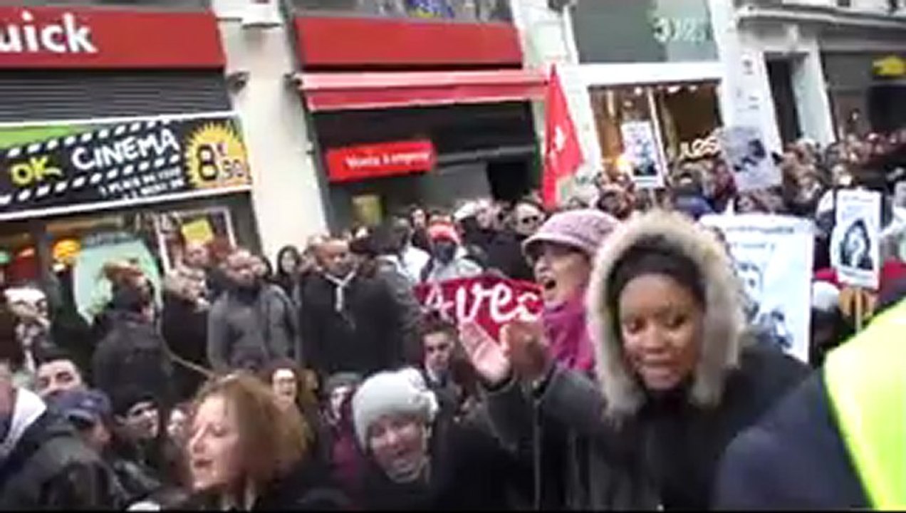 Lille-15 Décembre- 46ème jour de grève de la faim pour les sans papiers.