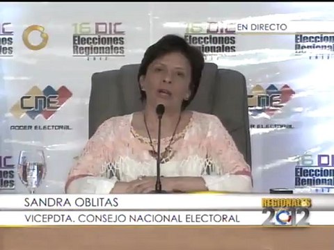 CNE ofrece rueda de prensa a propósito del cierre de centros de votación