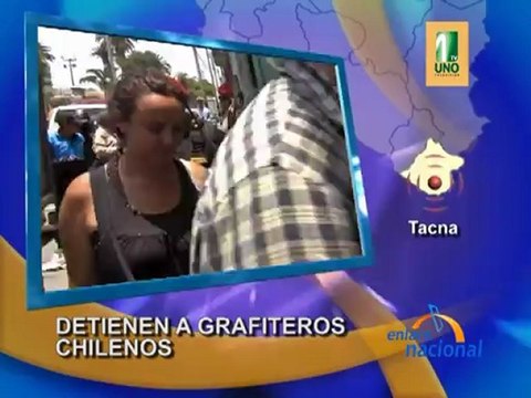 Tacna Detienen a graffiteros chilenos por hacer pintas