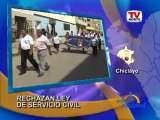 Chiclayo Trabajadores estatales en contra del Servicio Civil