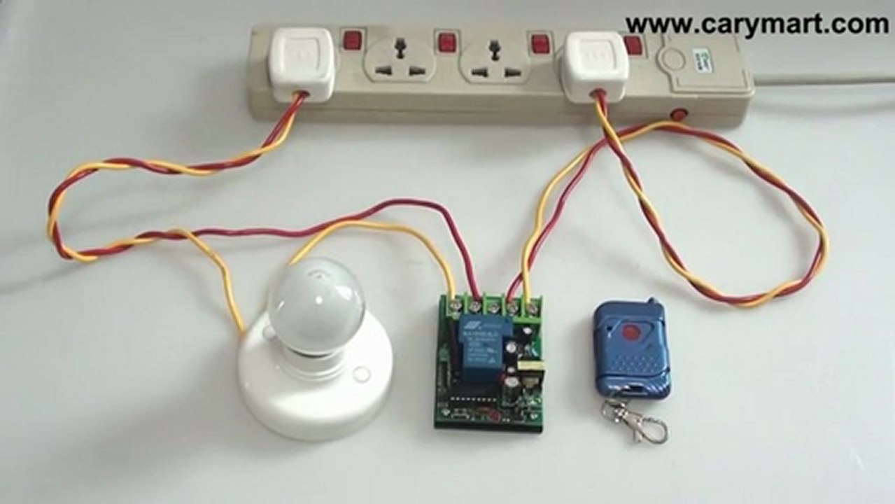 30A 1CH AC100~240V RF Toggle Remote Control Transmitter and Receiver