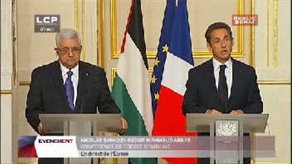 Évènements : Conférence de presse commune de Nicolas Sarkozy et Mahmmoud Abbas