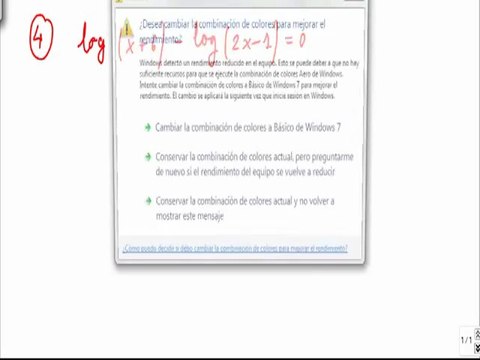 Ejercicios y problemas resueltos de ecuaciones logaritmicas problema 4