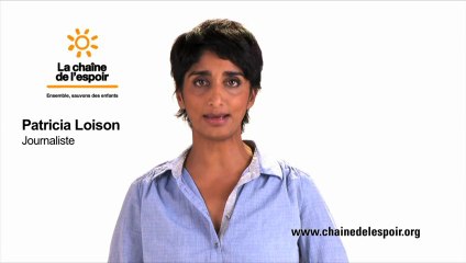 Patricia Loison ambassadrice de La Chaîne de l'Espoir