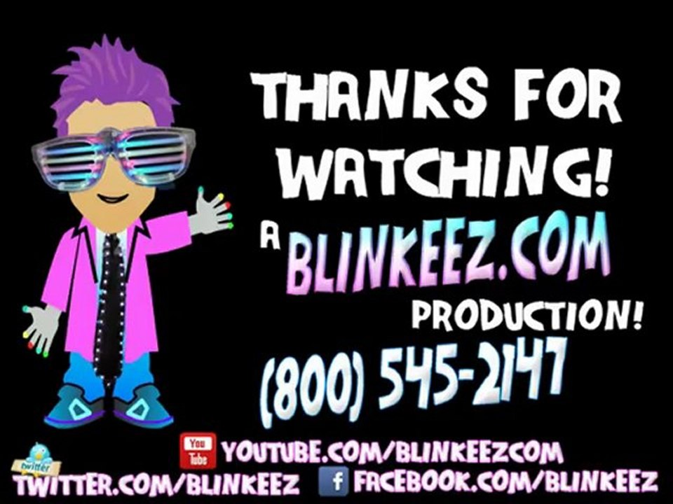 LED Flashing Neckties w/White LEDs Available at BLINKEEZ.com