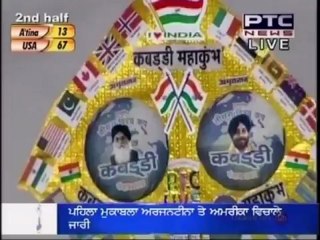3rd world Cup kabaddi punjab 4th dec.12 Argeintina VS USA Part 2