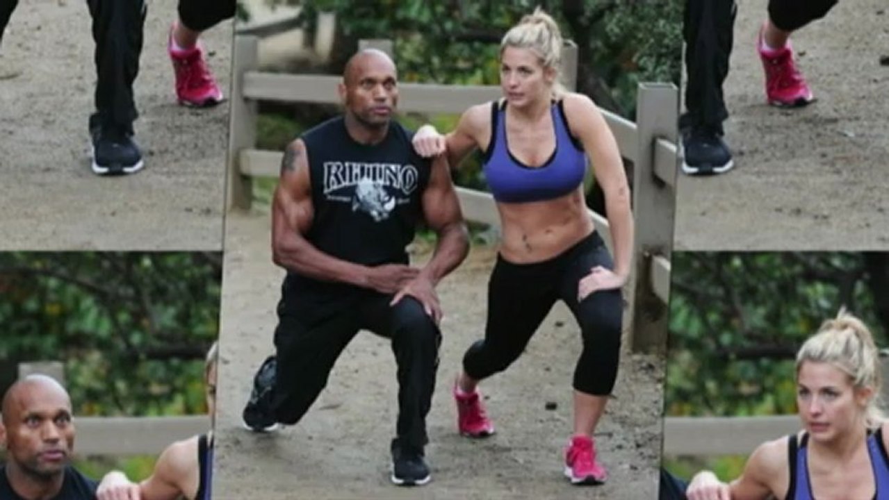 Gemma Atkinson Shows Off Toned Body During Workout Session