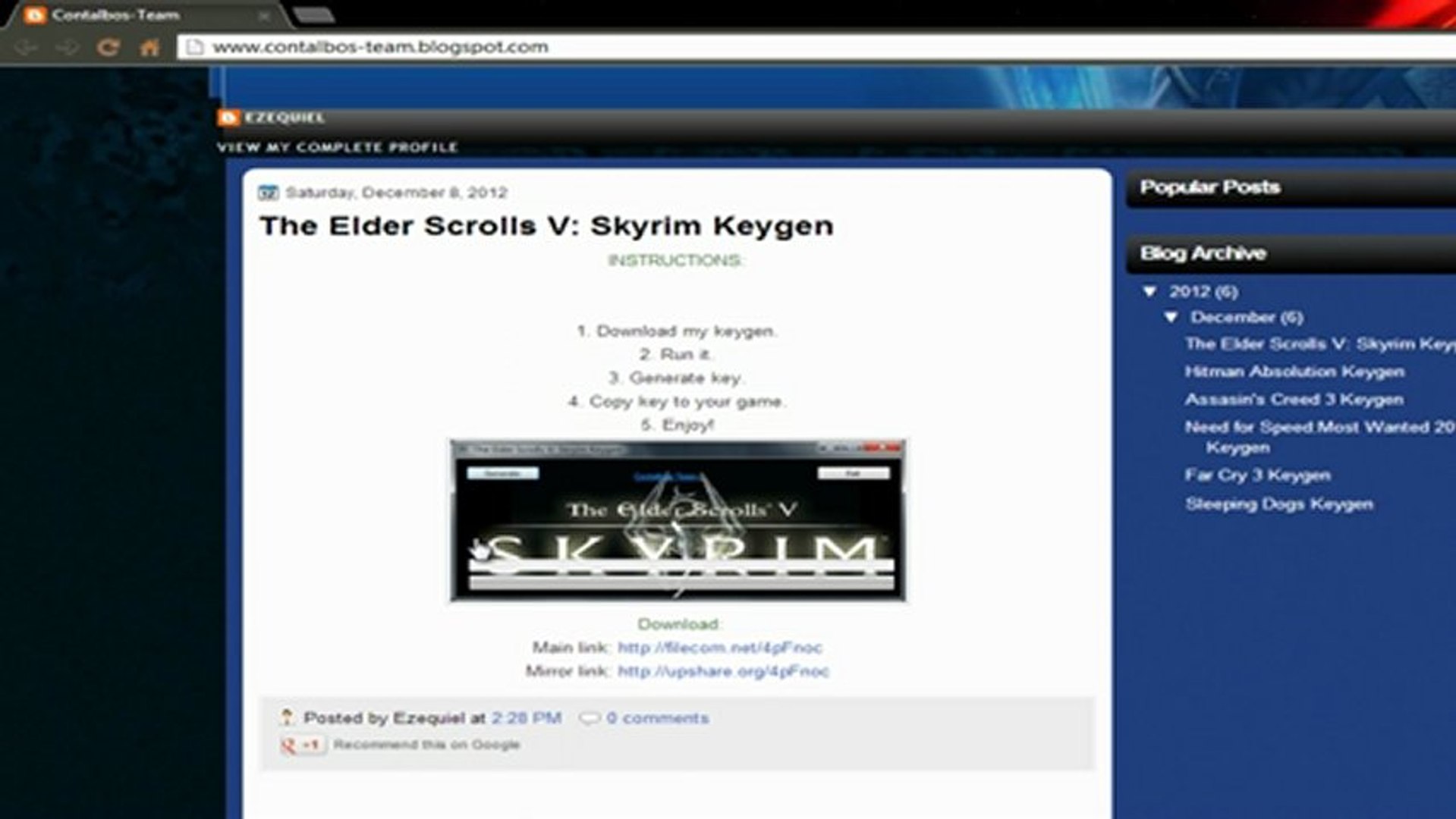 The Elder Scrolls V Skyrim Keygen Torrent