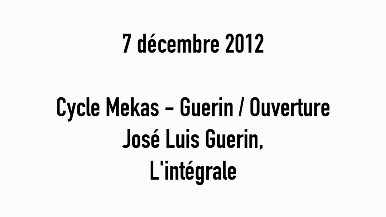 En construction, 2000, 125’ de Jose Luis Guerin - Cycle Mekas-Guerin ouverture de l'integrale, le 30 novembre 2012