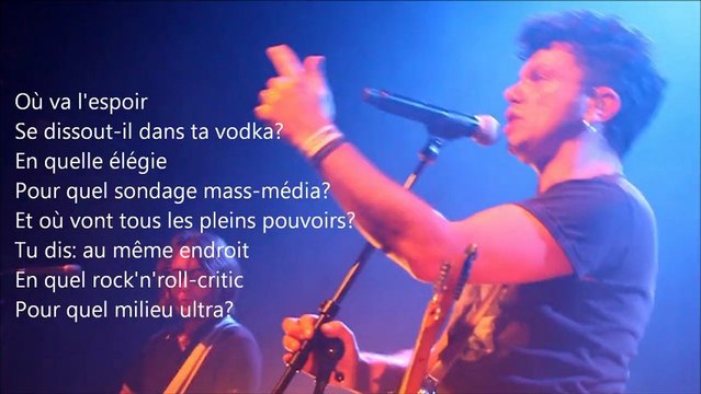 Eiffel Nous sommes du hasard - avec paroles - images live@La Citrouille