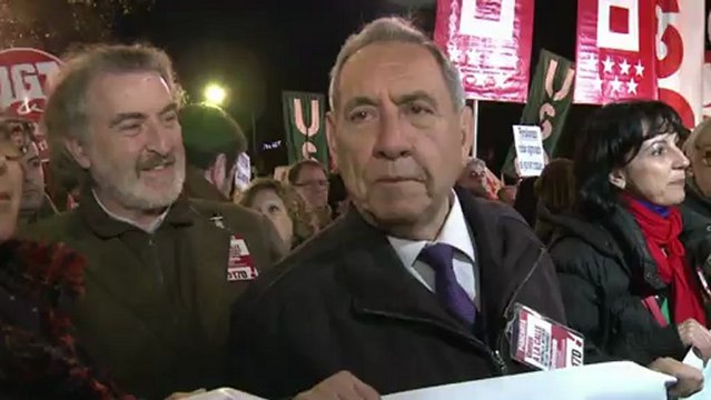 Manifestation à Madrid pour la défense des retraites