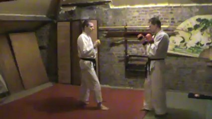 Kime Mae-te tsuki : parade riposte 1