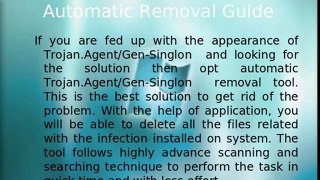 Trojan.Agent/Gen-Singlon : Remove Trojan.Agent/Gen-Singlon
