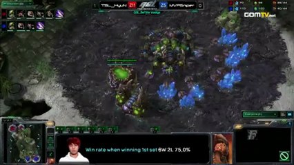 2012 GSL S5 CodeS Final TSL_HyuN[Z] VS MVP_Sniper[Z] Set2