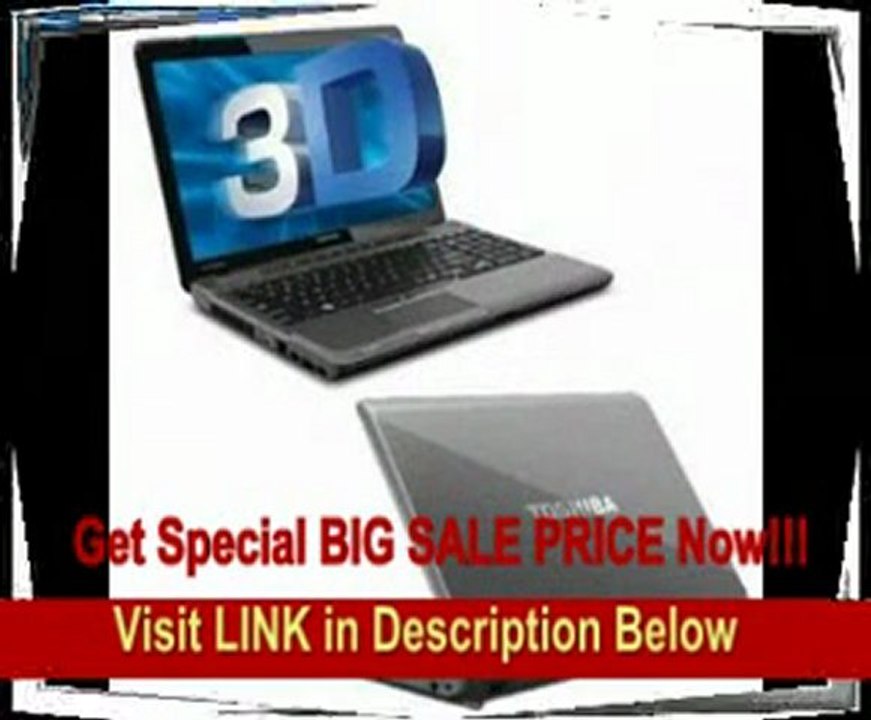 Toshiba Satellite P755-3DV20 15.6 Inch LED 3D notebook- Intel Core i5 i5-2410M 2.30 GHz- Platinum