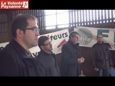 D. Barrau (FNSEA) et J. Clergue (JA) : des prix pour un revenu