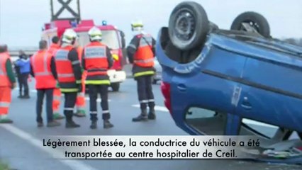 Neuilly-sous-Clermont : spectaculaire accident sur la RD 1016