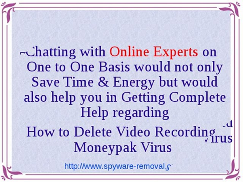 Remove Video Recording Moneypak Virus Completely From Infected Windows