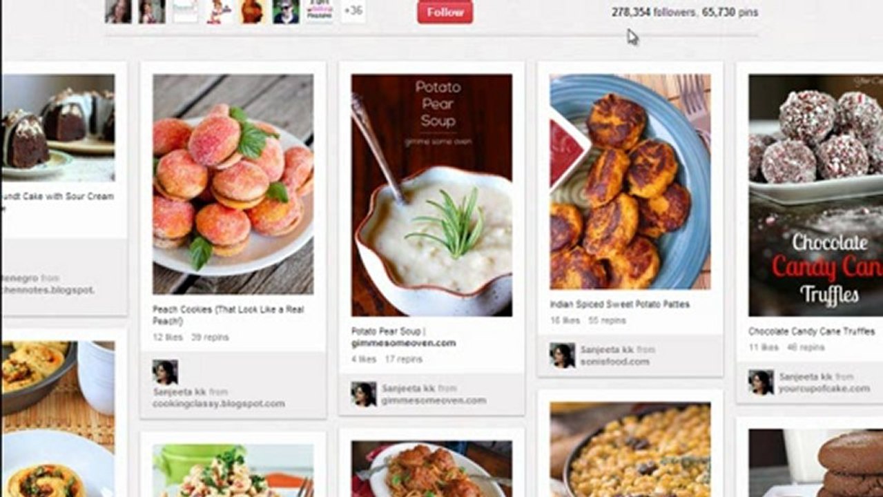 pinterest boards with thousands of followers, real one