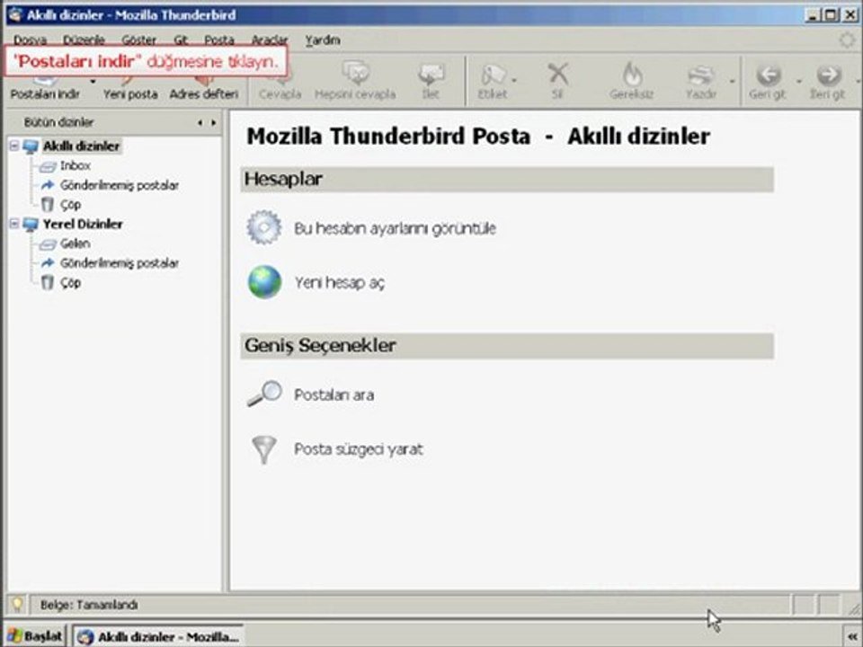 TTNET Mail Thunderbird Aayarları
