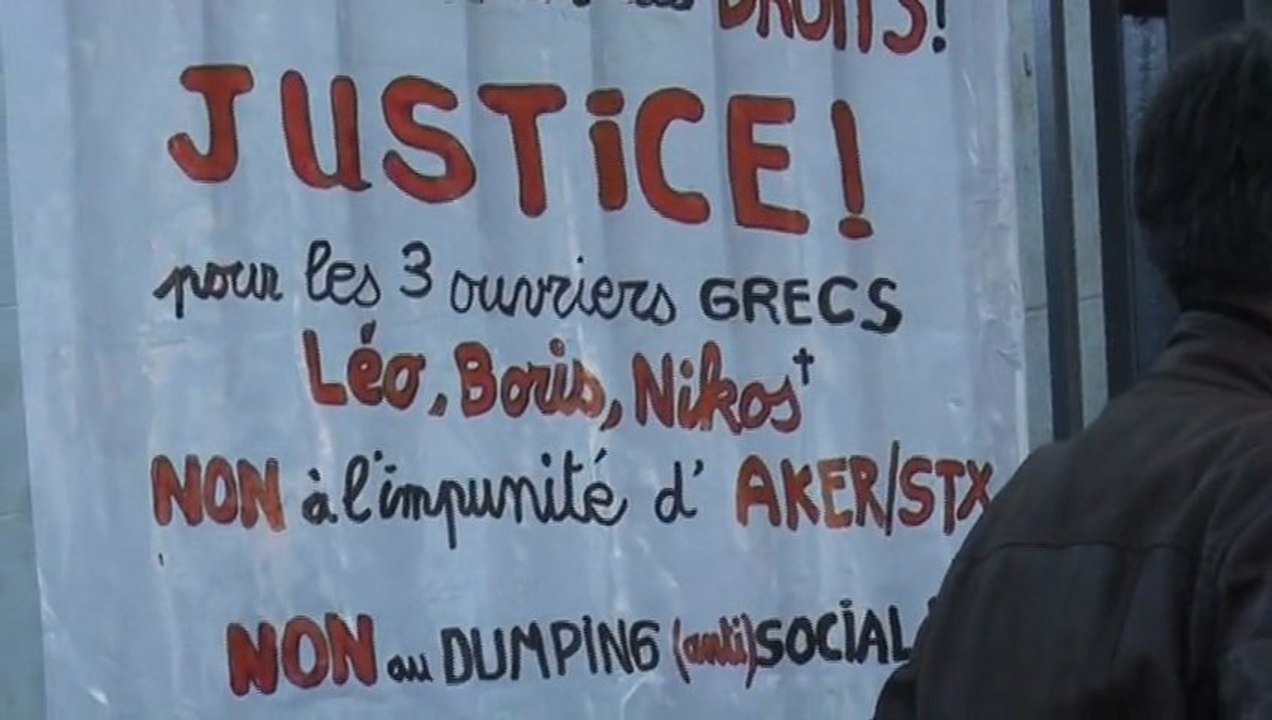 Procès des trois ouvriers grecs contre les Chantiers Navals de Saint-Nazaire