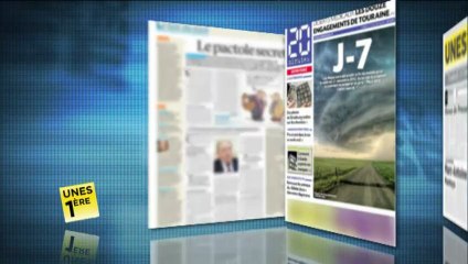 Revue de presse Unes 1ère - Vendredi 14 décembre 2012