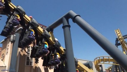 Batman The Ride Off-ride (HD) Six Flags Over Texas