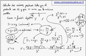 Problema de optimizacion de suma de numeros