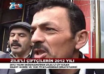 Zileli çiftçilerin 2012 yılı