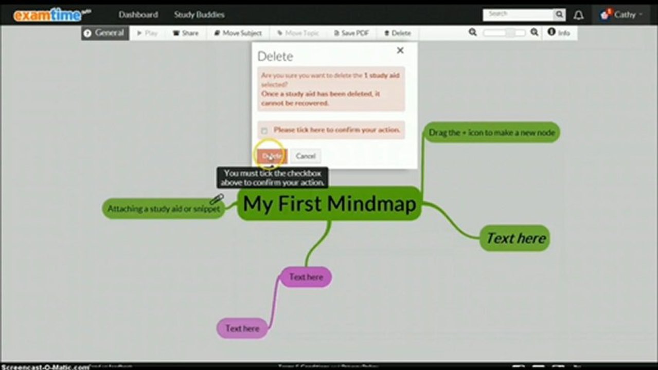 Making a Mind Map with ExamTime