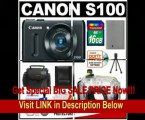 Canon PowerShot S100 12.1 MP Digital Camera (Black) with 16GB Card   Battery   Case   Underwater Housing   Cleaning & Accessory Kit