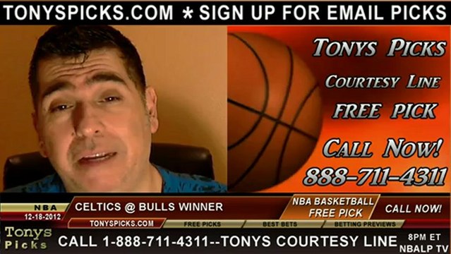 Chicago Bulls versus Boston Celtics Pick Prediction NBA Pro Basketball Odds Preview 12-18-2012