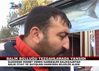 Balık bollugu zilede tezgahlara yansıdı