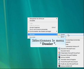 Creer un dossier sous Windows XP