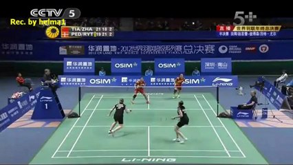 BWF Superseries Finals 2012~ WDSF ~ PED/RYT[DEN] vs TIA/ZHA[CHN] ~ Part 3