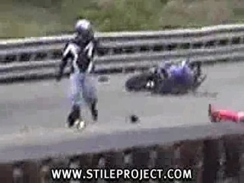 Moto - Chute en wheeling