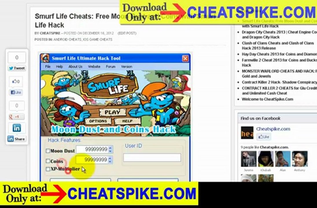 Smurf Life Cheats for 99999999 Moon Dust iOs -- Best Version Smurf Life Hack Coins