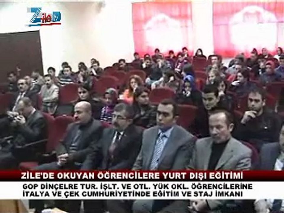 Zilede okuyan öğrencilere yurt dışında staj imanı
